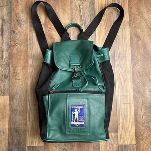Vintage Coach x Atlanta 1996 Olympics Limited‎ Edition Backpack Green Leather